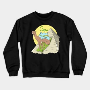 Camel Giza Pyramid Crewneck Sweatshirt